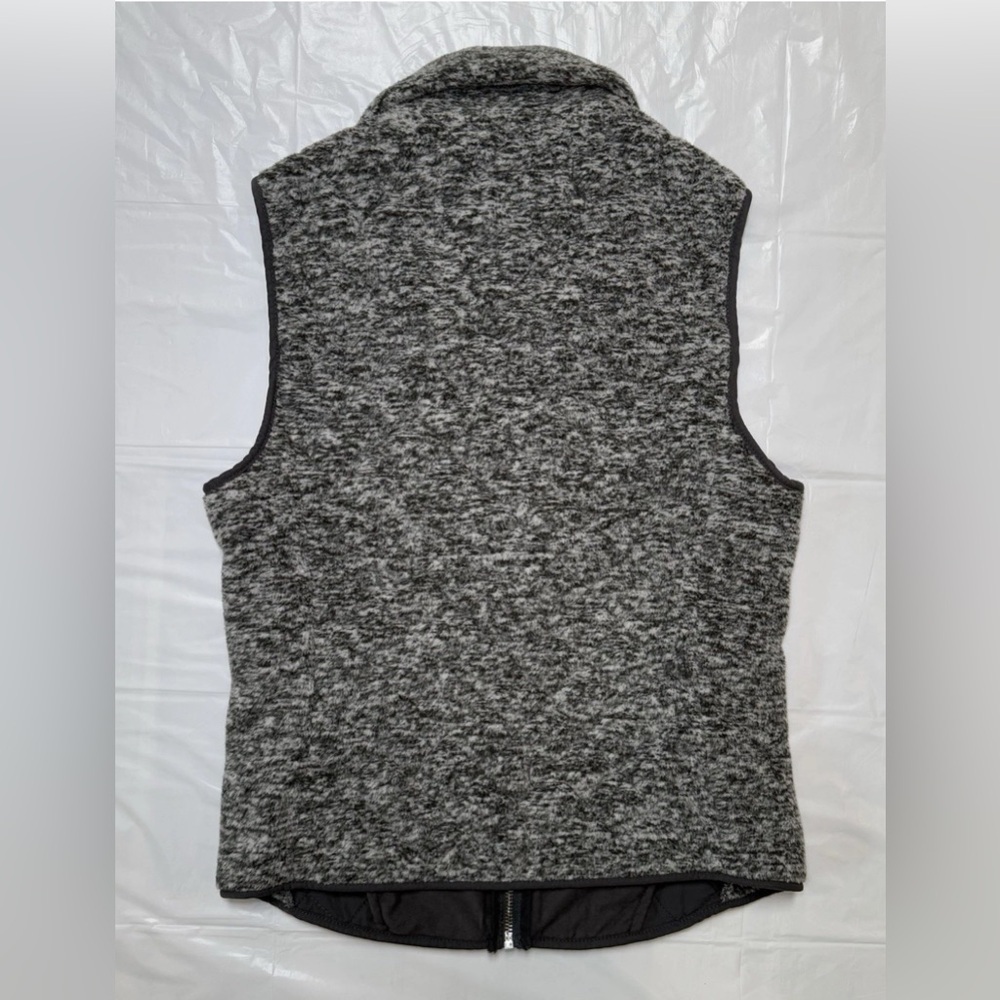 Abercrombie & Fitch Womens Soft Shell Fleece Quilted Grey Zip Up Vest Coat Sz S - Picture 4 of 9